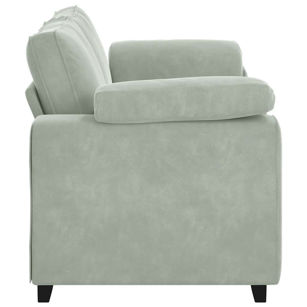 Loveseat Sofa Light Grey 180x77x82 cm Velvet