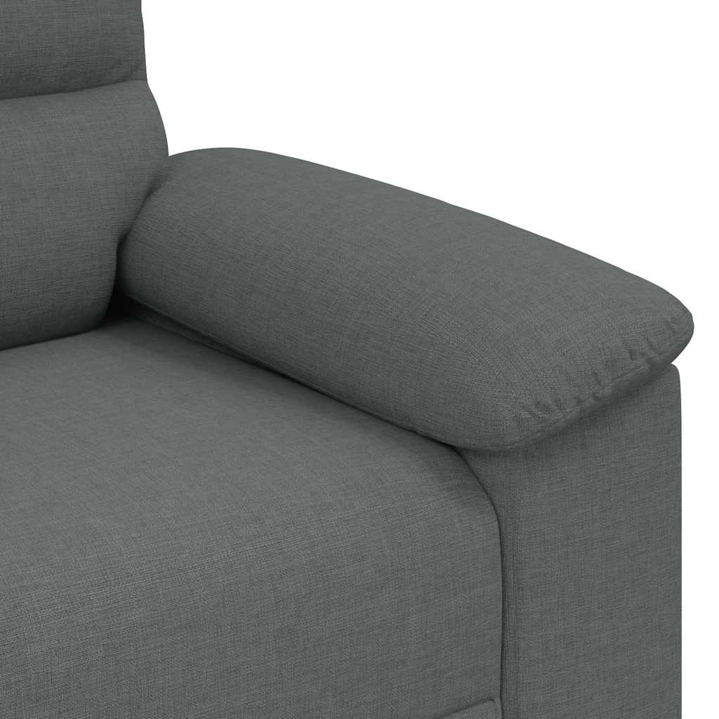 2-Seater Sofa?ark Grey 160x81x84 cm Fabric
