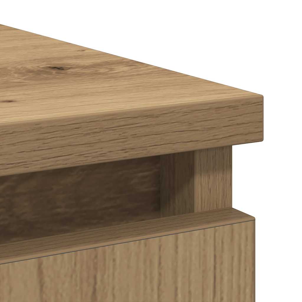 Sideboard with Drawer Artisan Oak 71x35x65 cm Engineered Wood