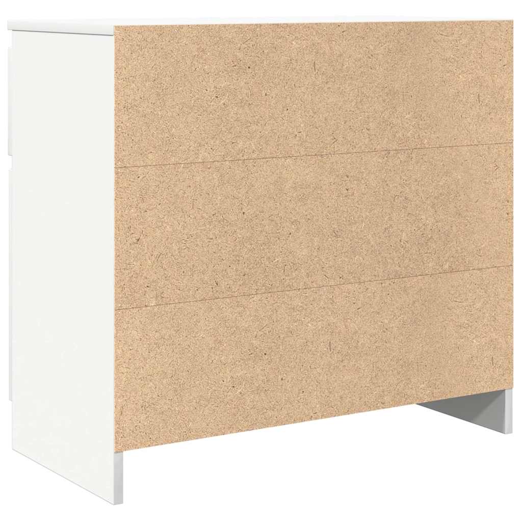 Sideboard with Drawer White 71x35x65 cm Engineered Wood