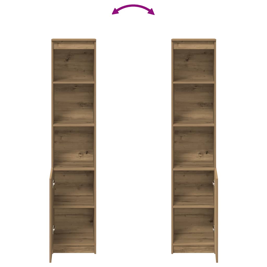 Highboard Artisan Oak 37.5x35x180 cm Engineered Wood