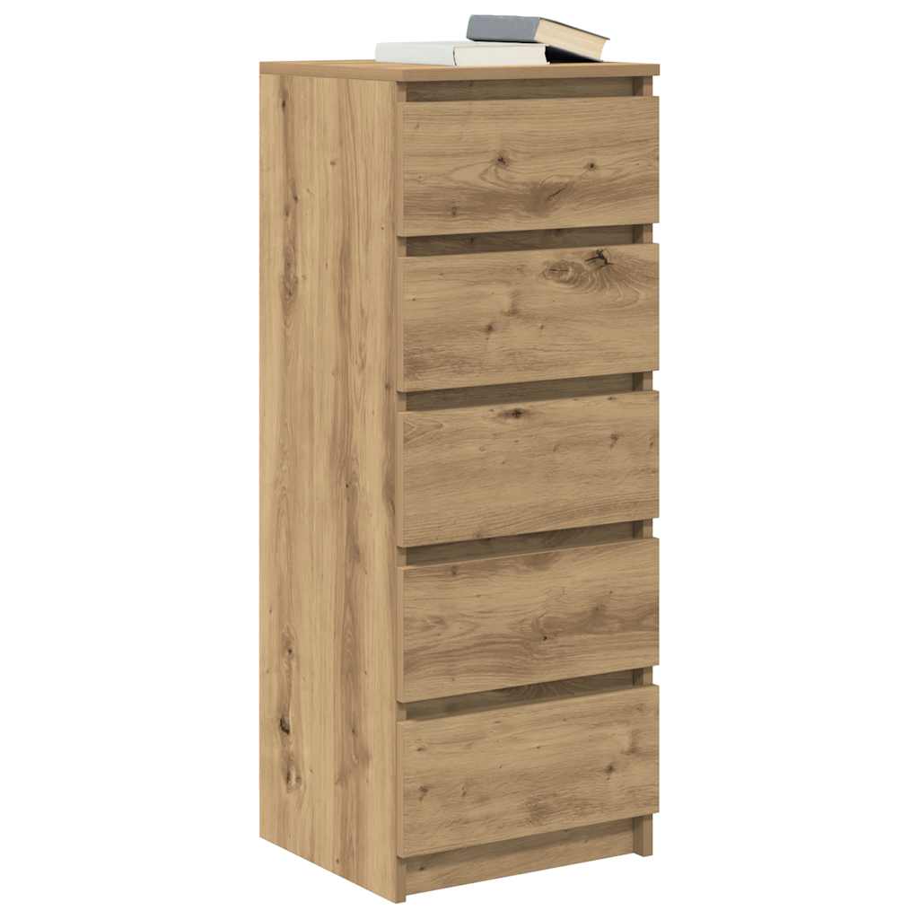 Sideboard with Drawers Artisan Oak 37.5x35x99 cm Engineered Wood