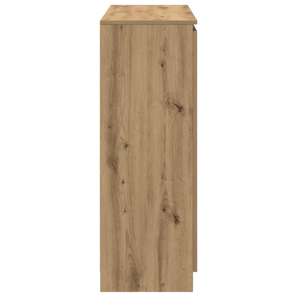 Sideboard with Drawers Artisan Oak 100.5x35x98.5 cm Engineered Wood