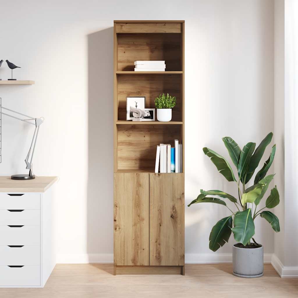 Highboard Artisan Oak 50x35x180 cm Engineered Wood