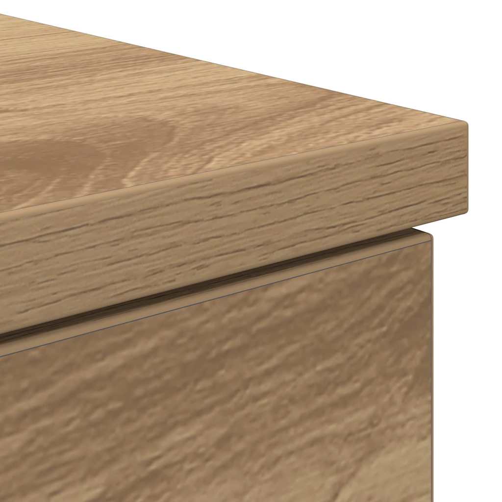 Desk with Drawer Artisan oak 140 x 49 x 76 cm Engineered wood