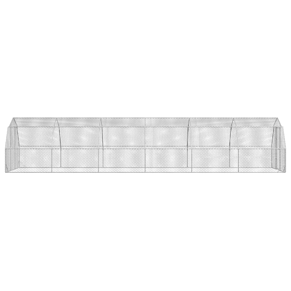 Chicken Run 2.5x12x2.25 m Galvanised Steel