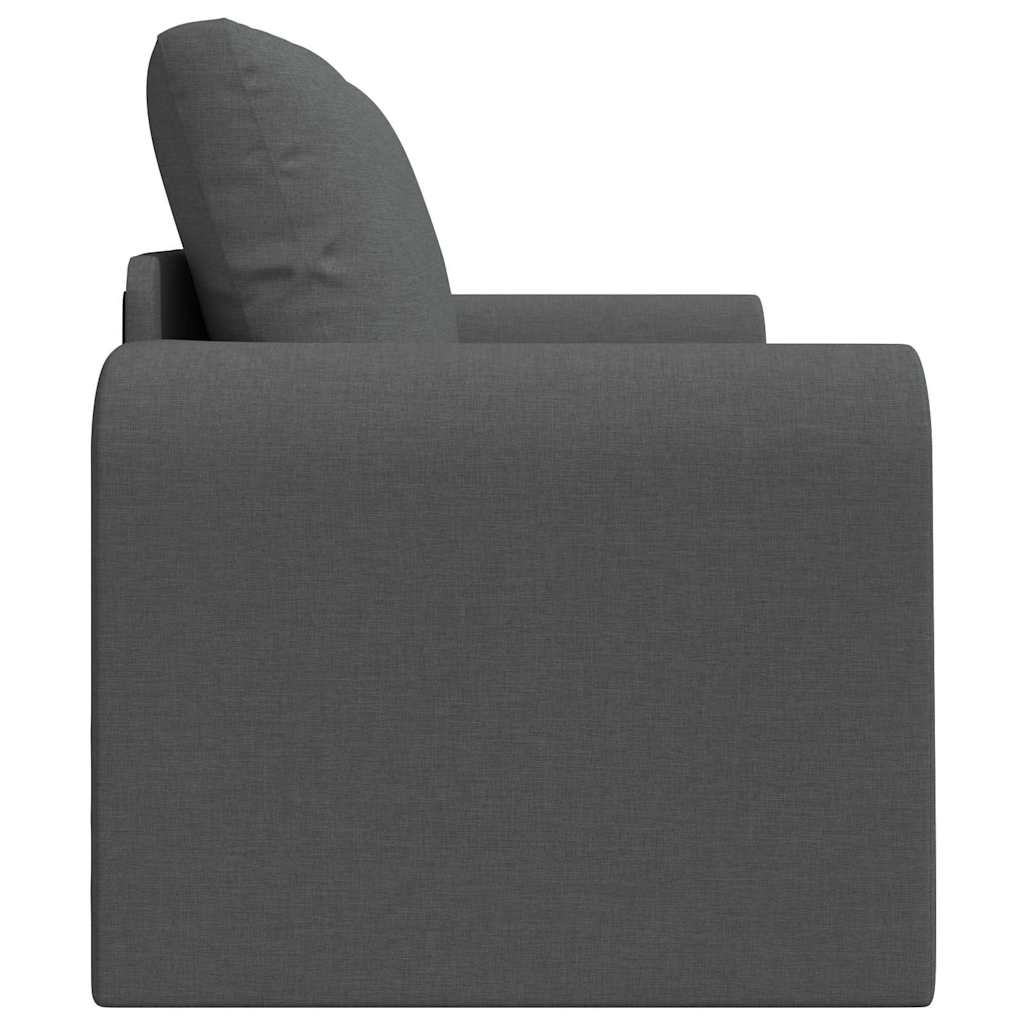 Sofa Bed 60cm Dark Grey Fabric