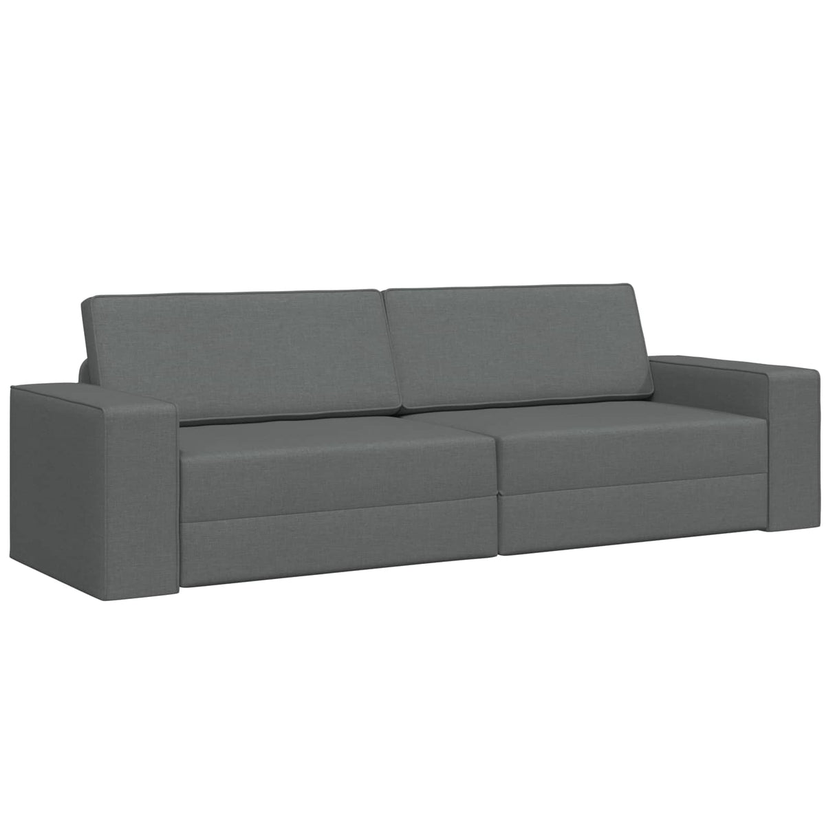 Sofa Bed Dark Grey 245 x 78 x 77 cm Fabric
