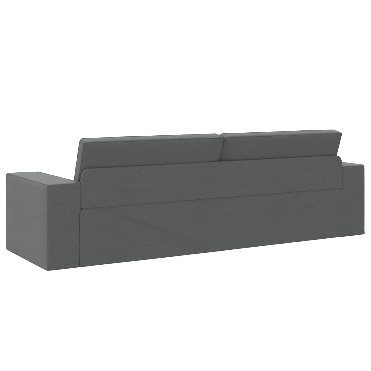 Sofa Bed Dark Grey 245 x 78 x 77 cm Fabric