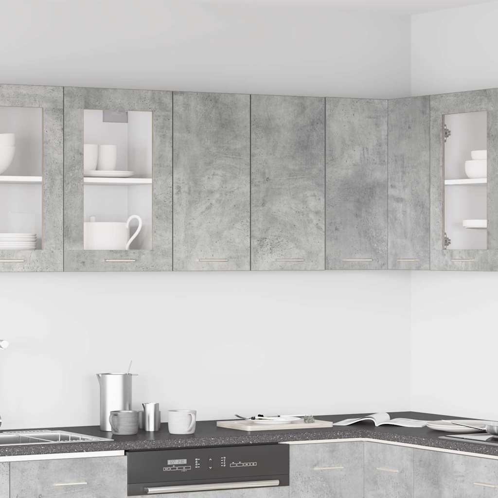 Kitchen Wall Cabinet Concrete Grey 60x31x60 cm Engineered Wood