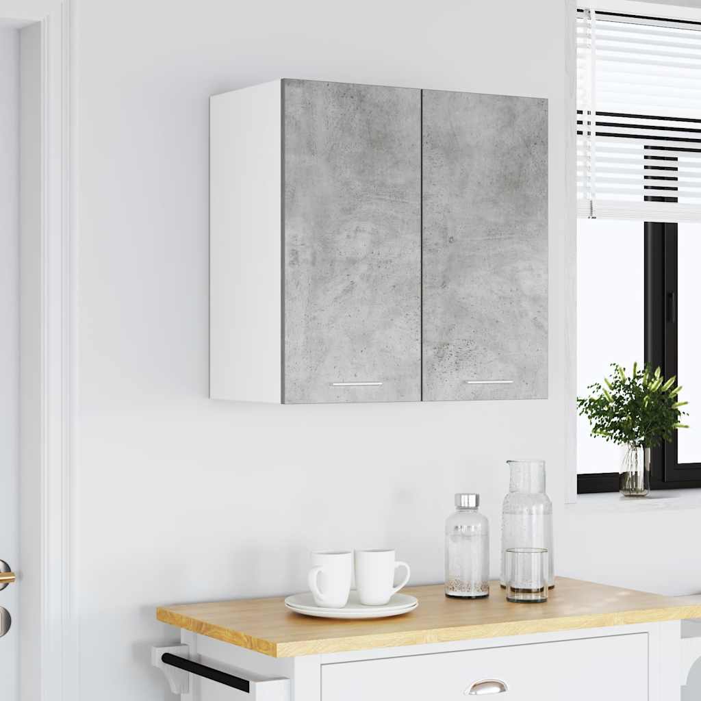 Kitchen Wall Cabinet Concrete Grey 60x31x60 cm Engineered Wood