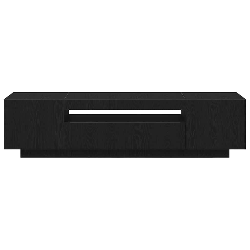 TV Cabinet 160 x 35 x 40 cm Black Engineered Wood