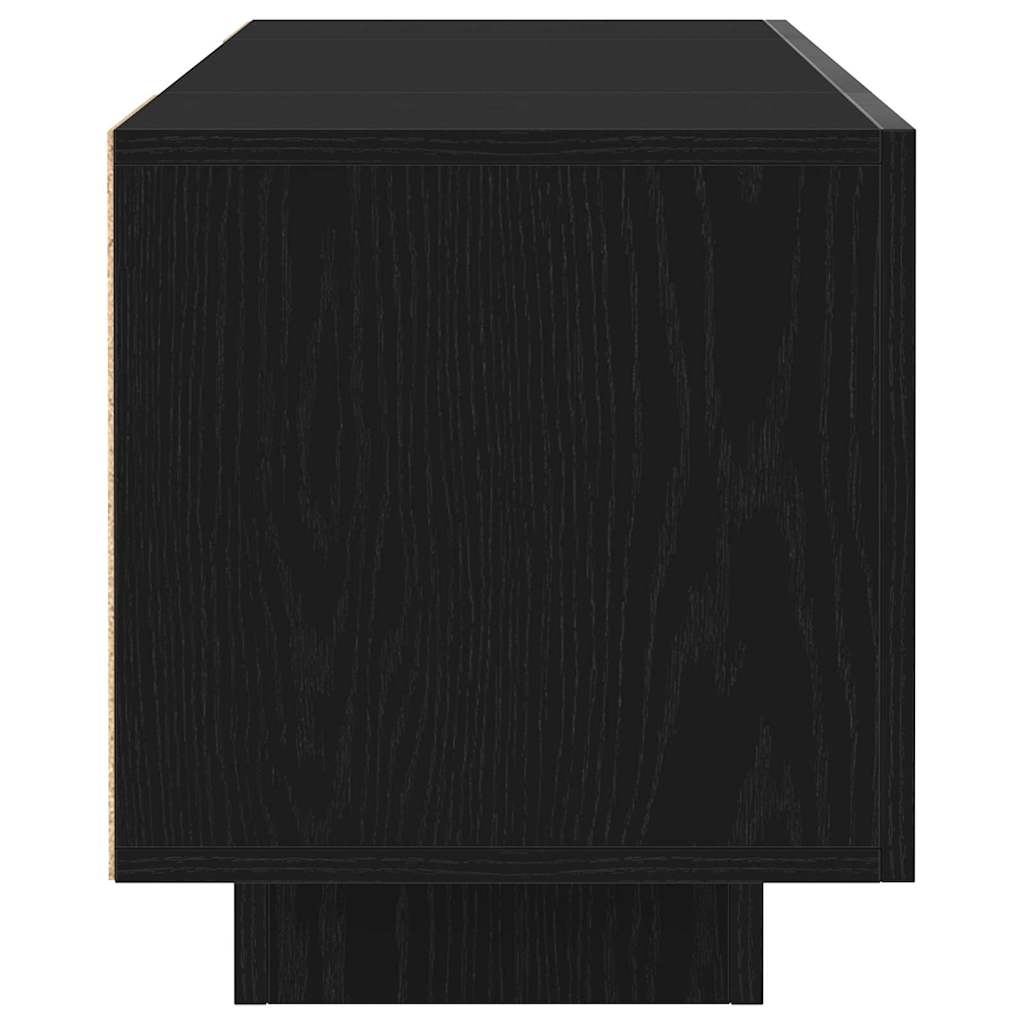 TV Cabinet 160 x 35 x 40 cm Black Engineered Wood
