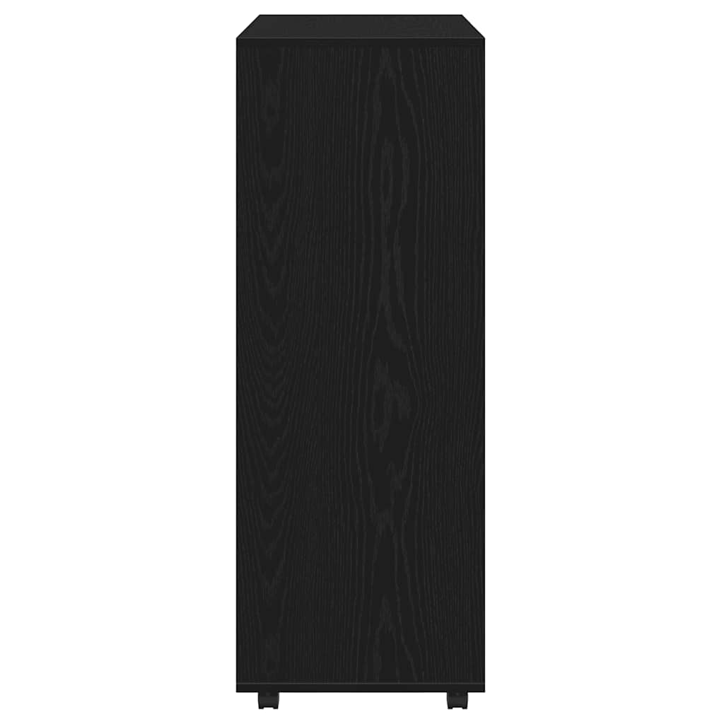 Wardrobe Black Oak 80x40x110 cm Engineered Wood