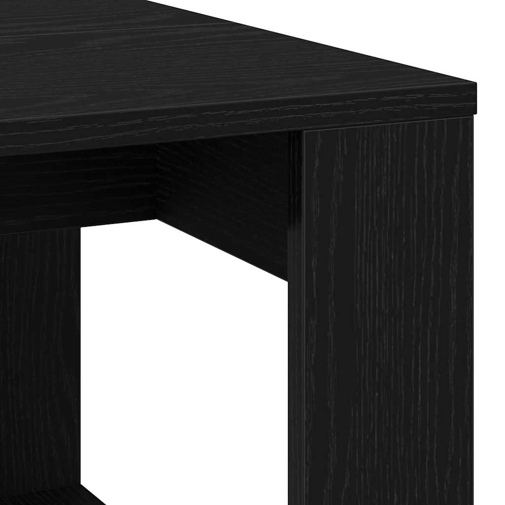 Coffee Table Black Oak 102 x 50 x 35 cm Engineered Wood