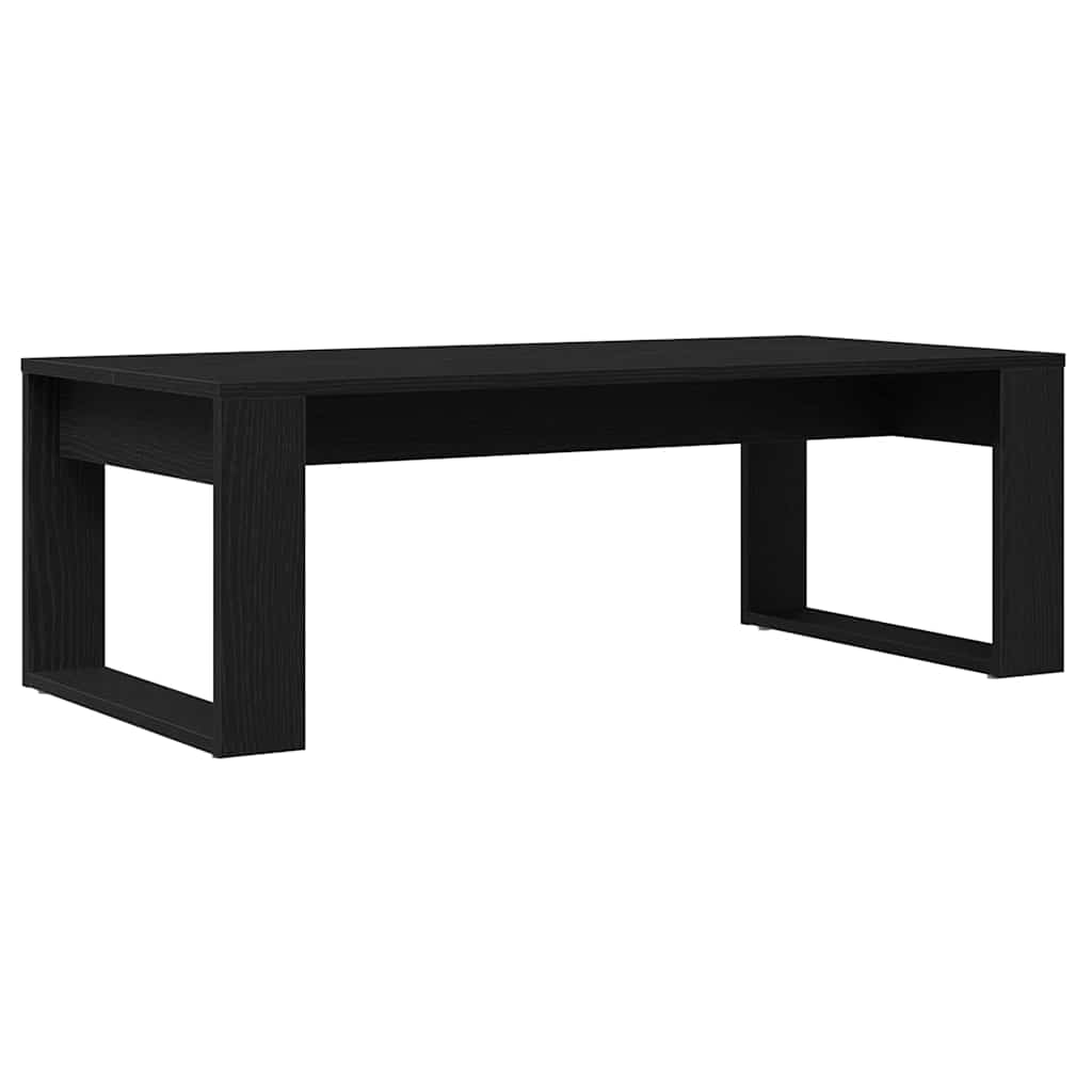 Coffee Table Black Oak 102 x 50 x 35 cm Engineered Wood