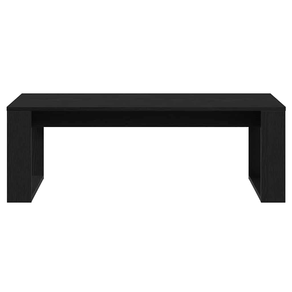 Coffee Table Black Oak 102 x 50 x 35 cm Engineered Wood