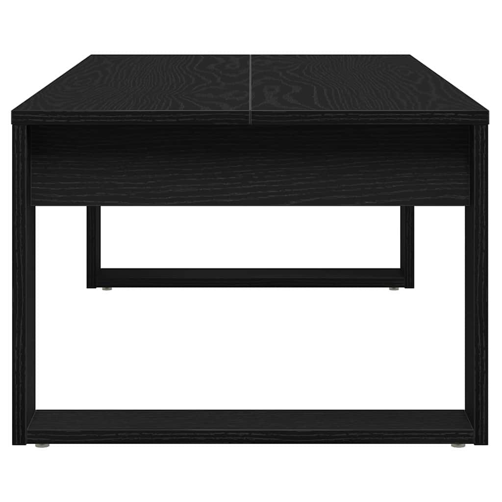 Coffee Table Black Oak 102 x 50 x 35 cm Engineered Wood
