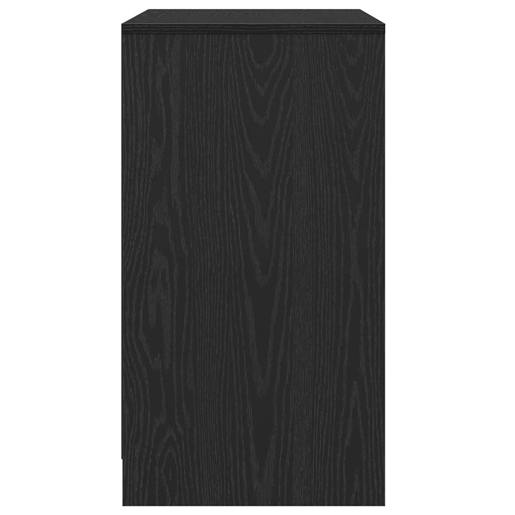 Sideboard Black Oak 70x41x75 cm Engineered Wood