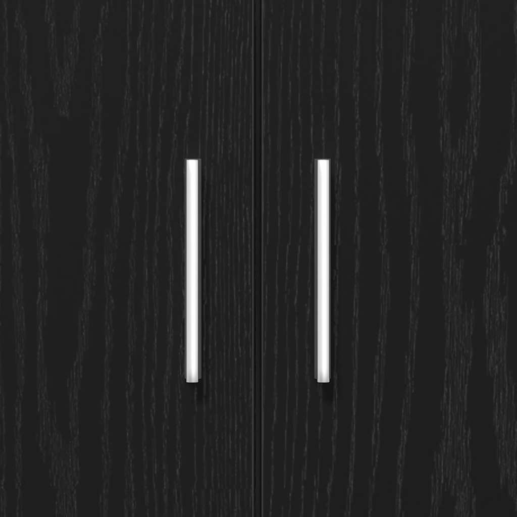 Aquarium Stand Black Oak 81x36x73 cm Engineered Wood