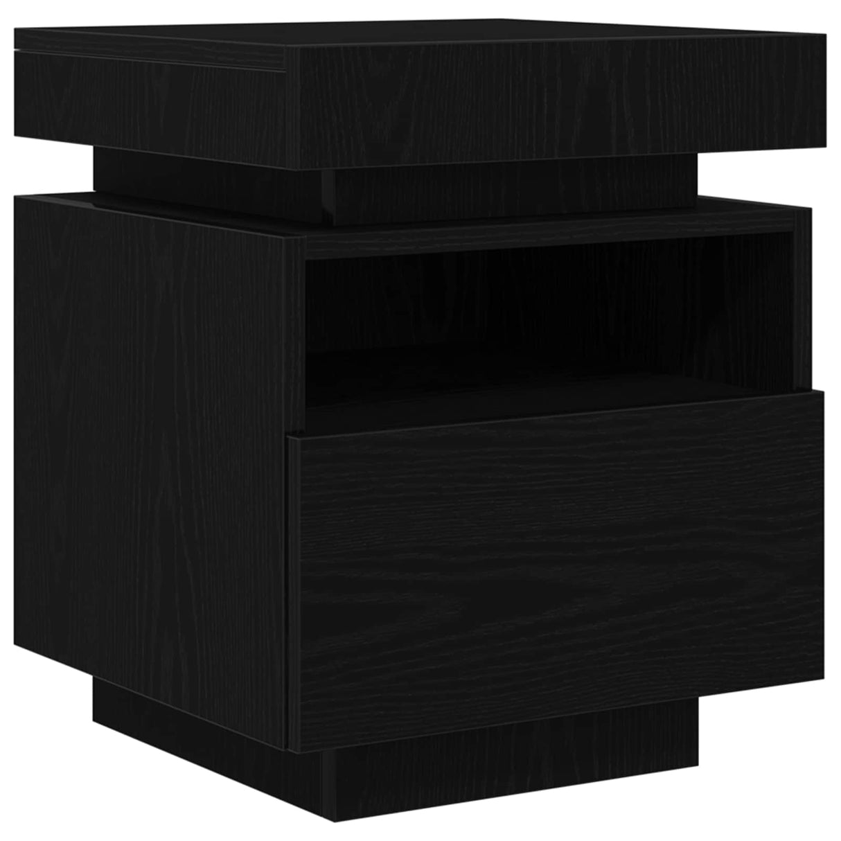 Bedside Cabinet Black Oak 40 x 39 x 48,5 cm Engineered wood