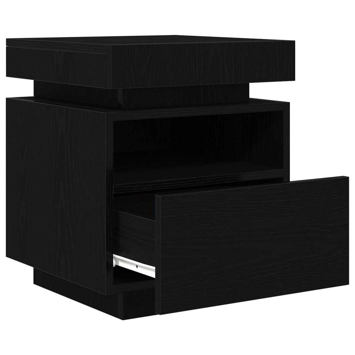 Bedside Cabinet Black Oak 40 x 39 x 48,5 cm Engineered wood