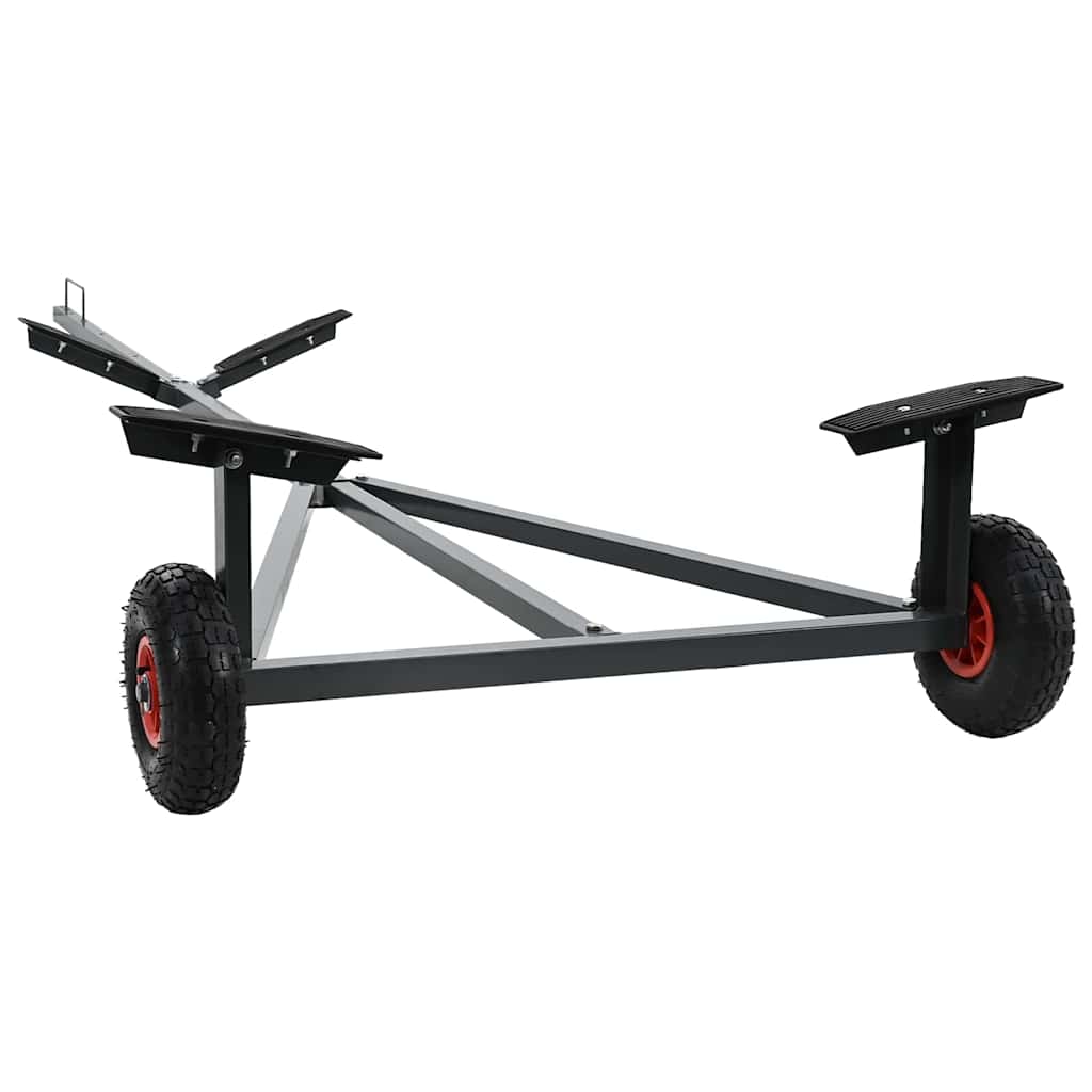 Boat Trailer Silver 302 x 107 x 42 cm Steel