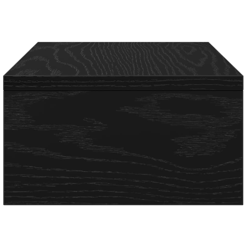 Monitor Stand Black Oak 42x24x13 cm Engineered Wood