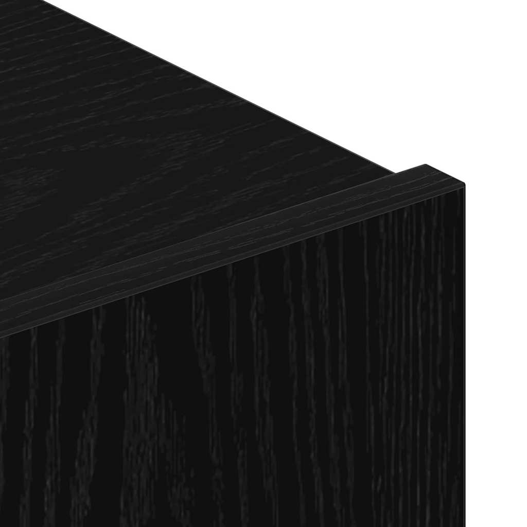 TV Cabinet Black Oak 100 x 30 x 30 cm Engineered Wood