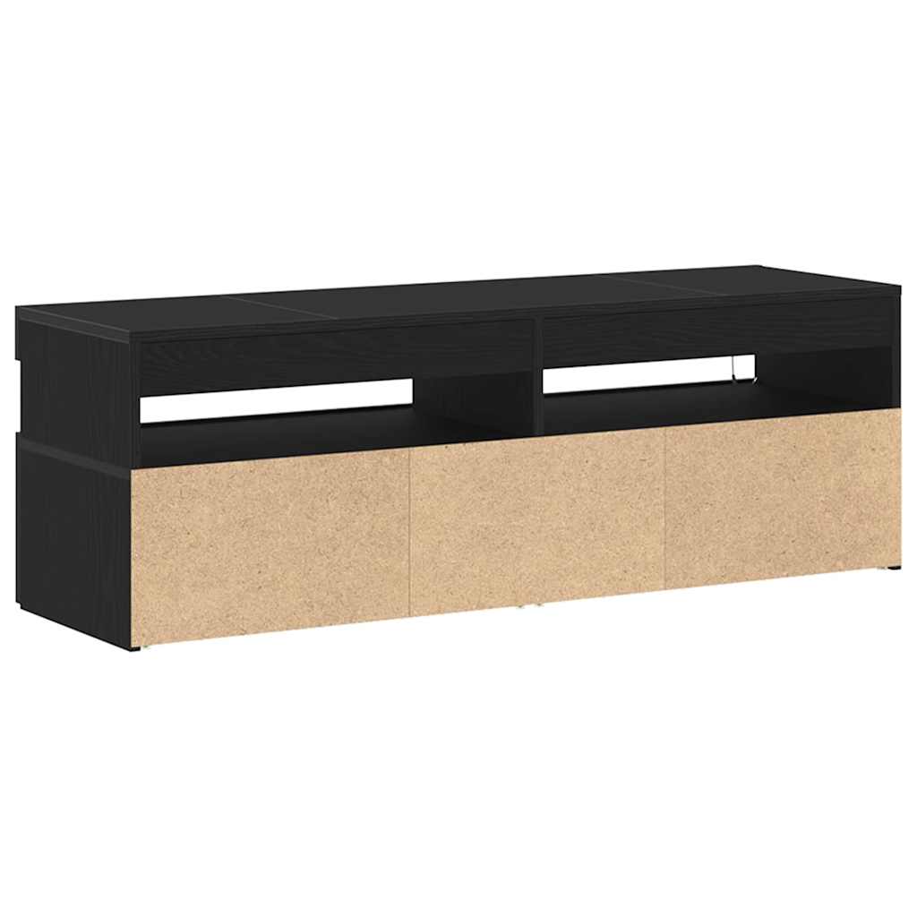 TV Cabinet 120 x 35 x 40 cm Black Oak Engineered Wood