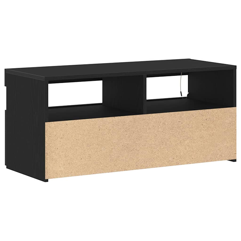 TV Cabinet 90 x 35 x 40 cm Black Oak Engineered Wood