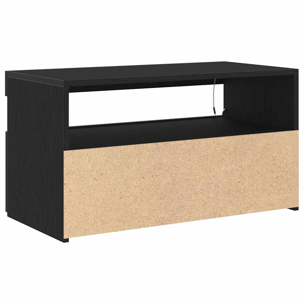 TV Cabinet 2 pcs Black Oak Engineered Wood