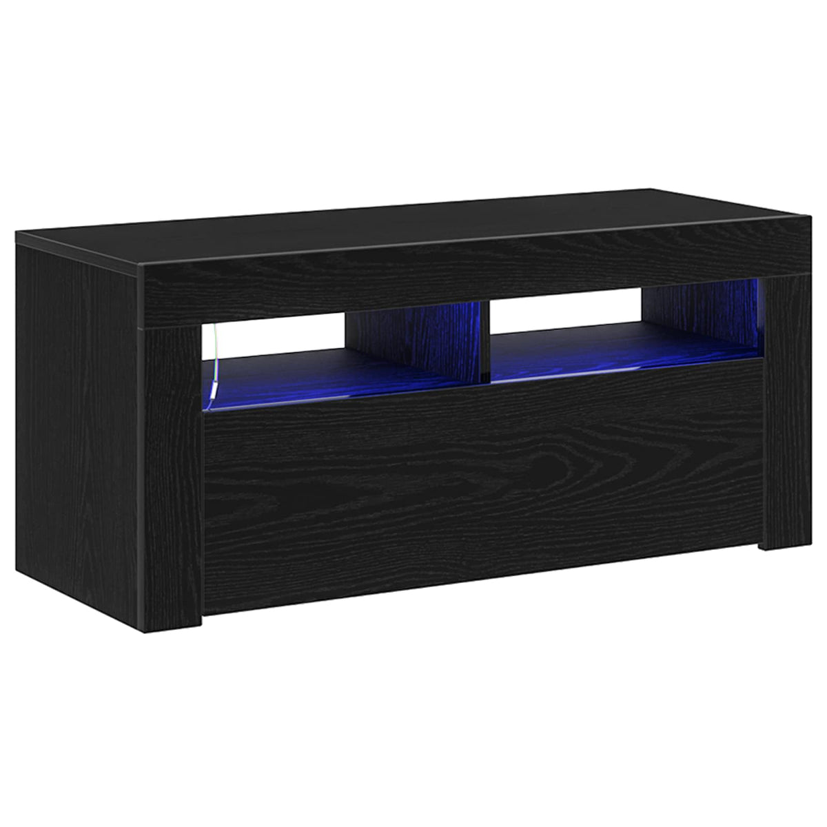 TV Cabinet 90 x 35 x 40 cm Black Oak Engineered Wood