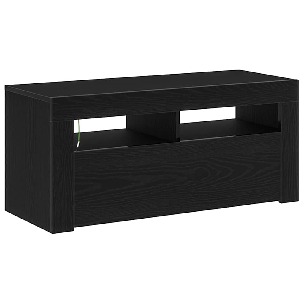 TV Cabinet Black Oak 90 x 35 x 40 cm Engineered Wood