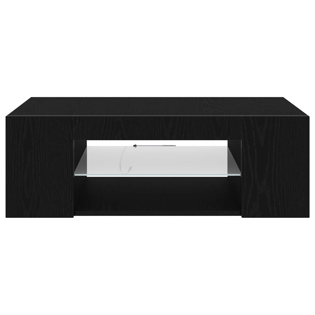 TV Cabinet 90 x 39 x 30 cm Black Oak Engineered Wood