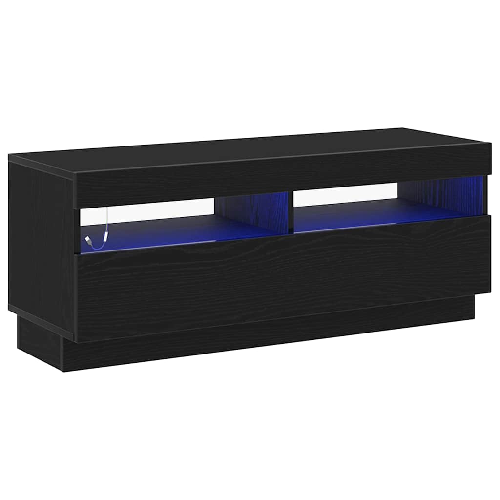 TV Cabinet 100 x 35 x 40 cm Black Oak Engineered Wood