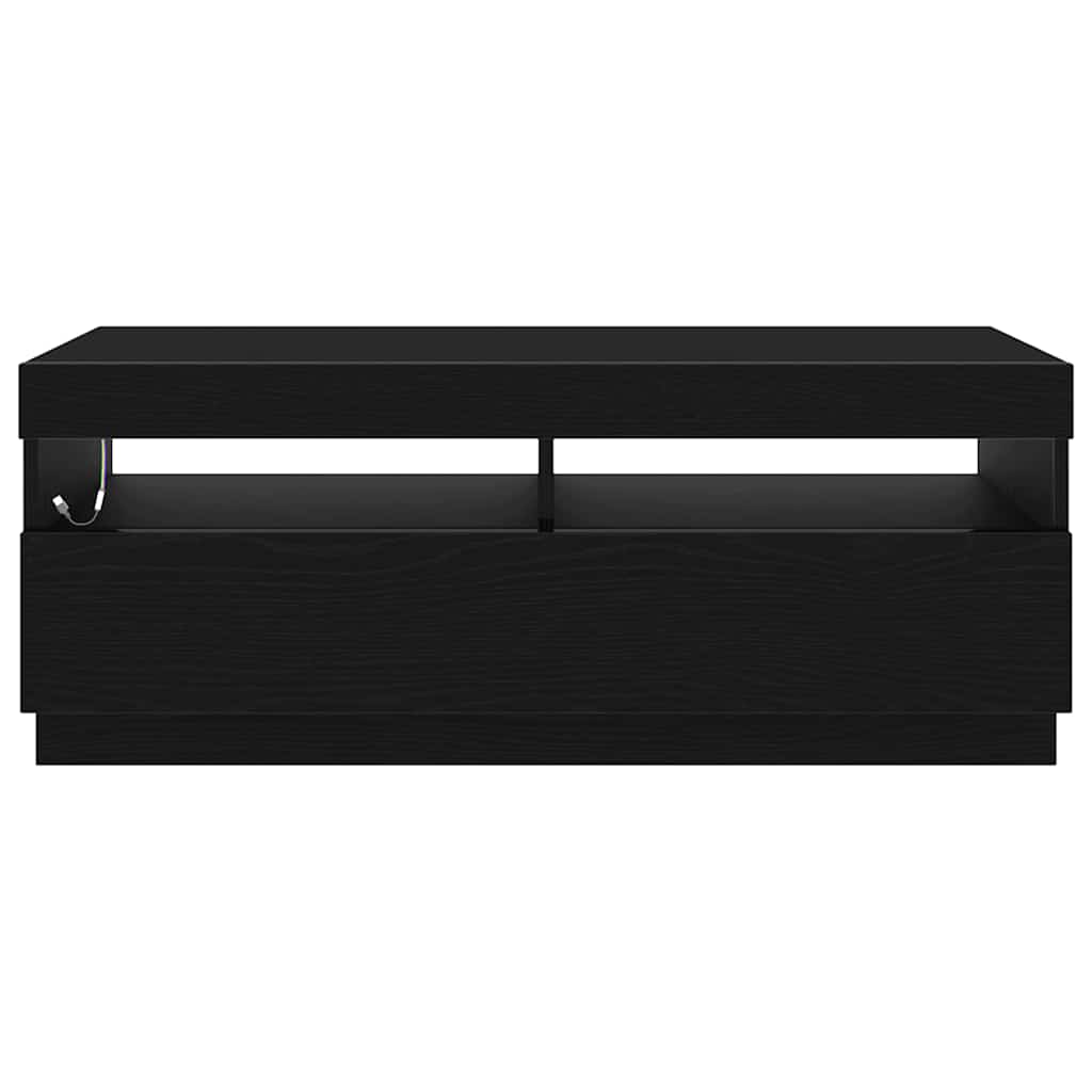 TV Cabinet 100 x 35 x 40 cm Black Oak Engineered Wood