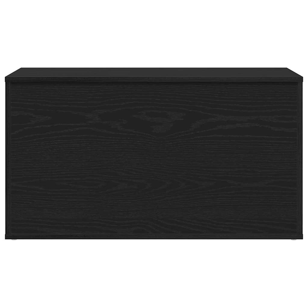Storage Box Black Oak 84 x 42 x 46 cm Engineered Wood