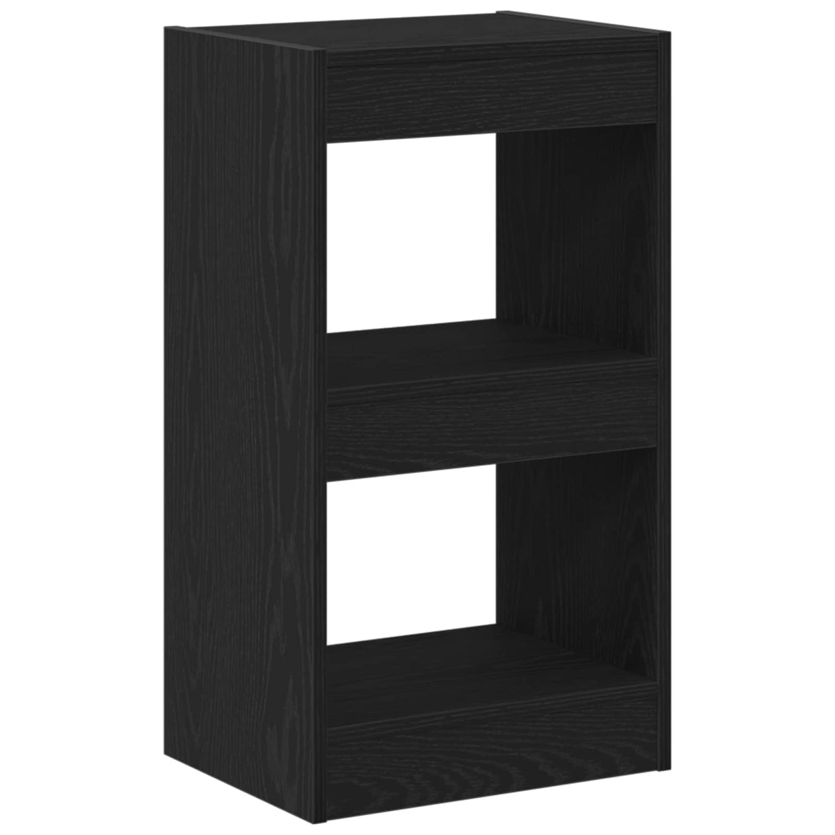 Book Cabinet 2-Tier 40 x 30 x 71,5 cm Engineered Wood Black Oak