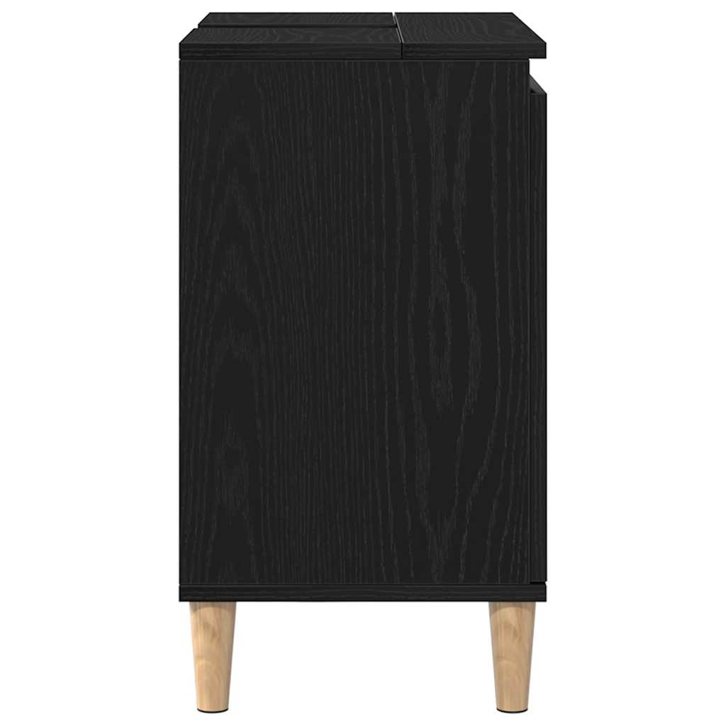 Sink cabinet Black oak 58 x 33 x 60 cm Engineered Wood