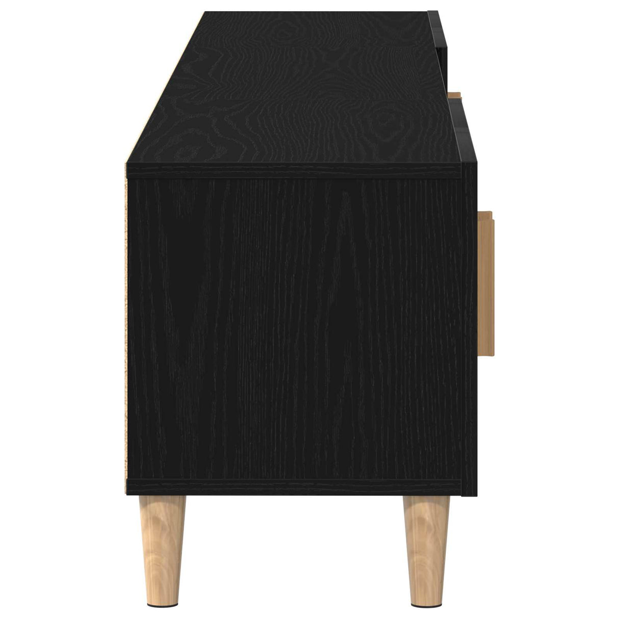 TV Cabinet 180 x 31,5 x 40 cm Black Oak Engineered Wood