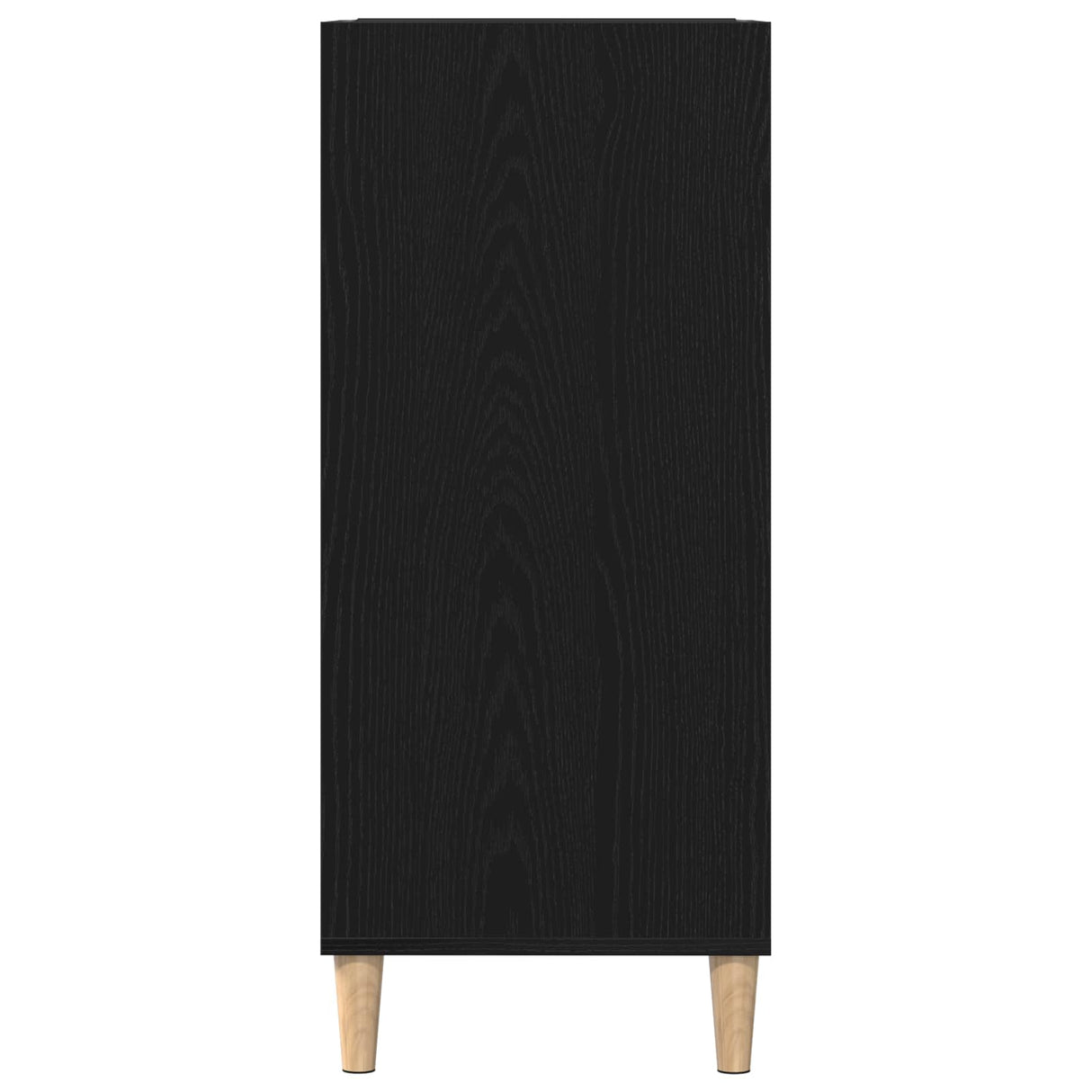 Record Cabinet Black Oak 84,5 x 38 x 89 cm Engineered Wood