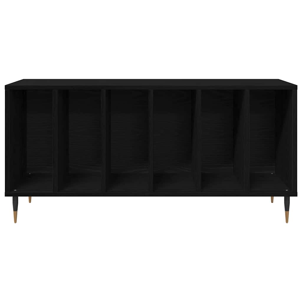 Record Cabinet Black Oak 100 x 38 x 48 cm Engineered Wood