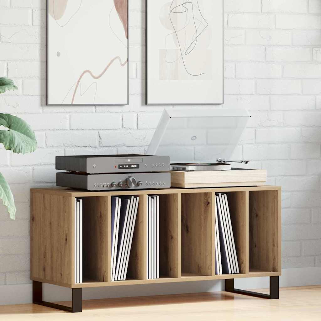 Record Cabinet Artisan oak 100 x 38 x 48 cm Engineered Wood