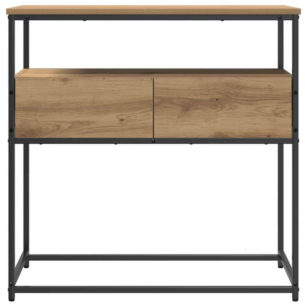 Console Table with Drawer Artisan oak 75 x 40 x 75 cm