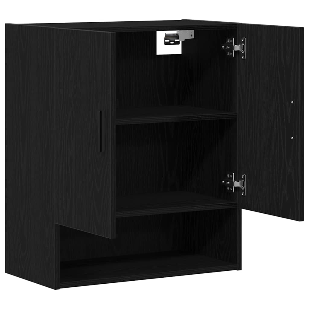 Wall-mounted Cabinet 60 x 31 x 70 cm Engineered Wood Black Oak