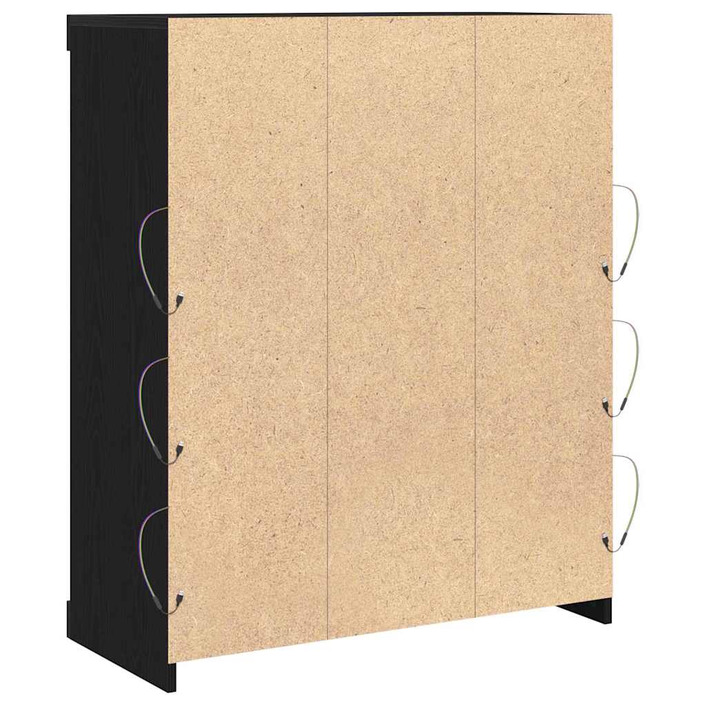 Sideboard Black oak 41 x 37 x 100 cm Engineered Wood