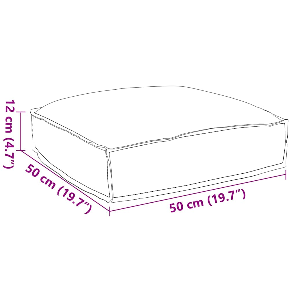Pallet Cushion for suitable for Seat Anthracite 50 x 50 x 12 cm