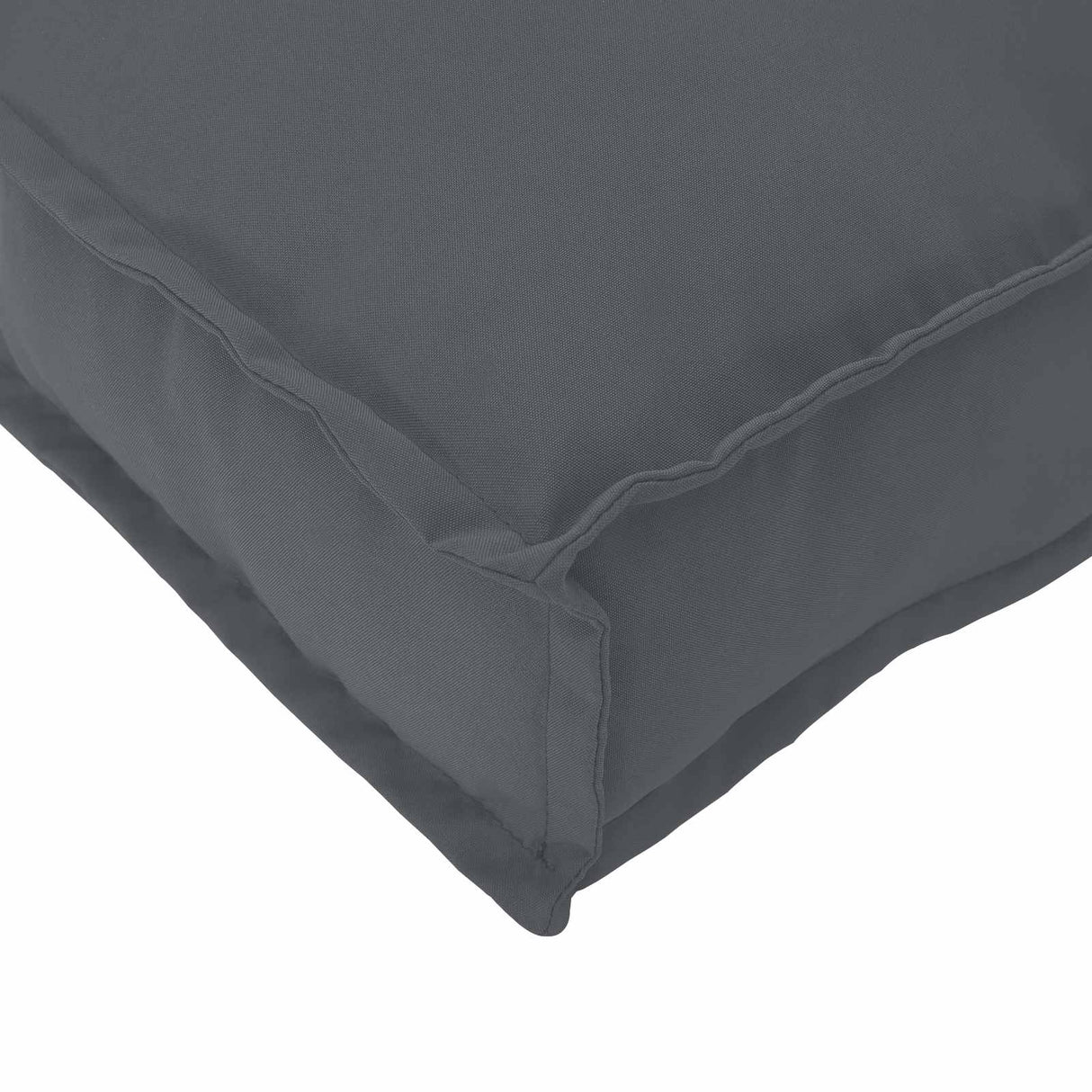 Cushion Oxford Fabric Anthracite 120 x 60 x 12 cm