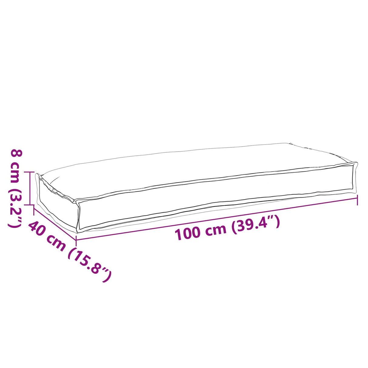 Pallet Cushion Set 2 pcs Oxford Fabric Anthracite